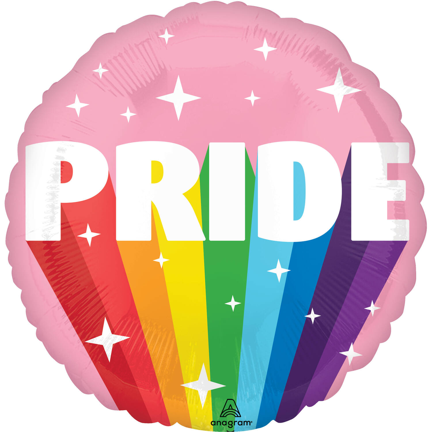 Foil balloon - Burst of "PRIDE" - 45 cm
